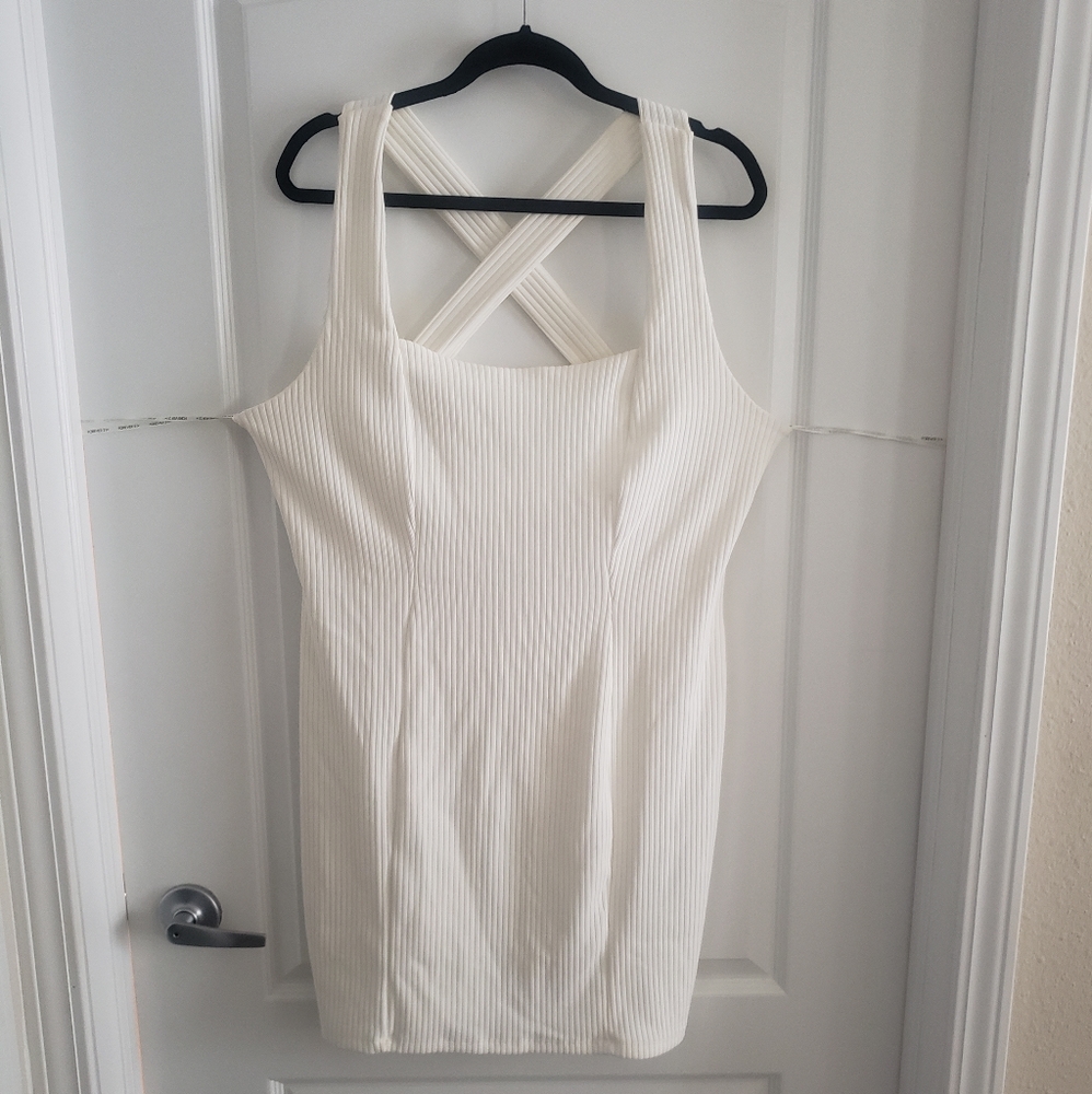 Forever 21 Off White Strappy Dress